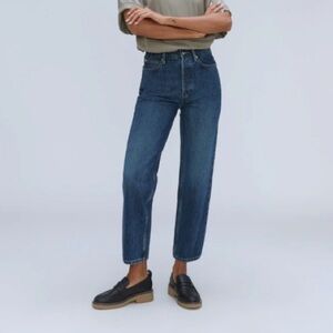 Everlane The Way high jean size 24 dark wash organic cotton
